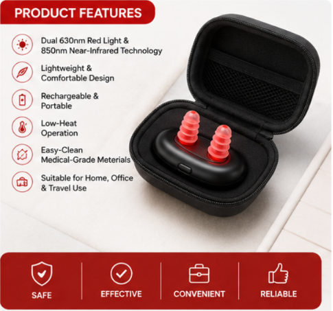 ๐ Red Light Nasal Therapy Device
