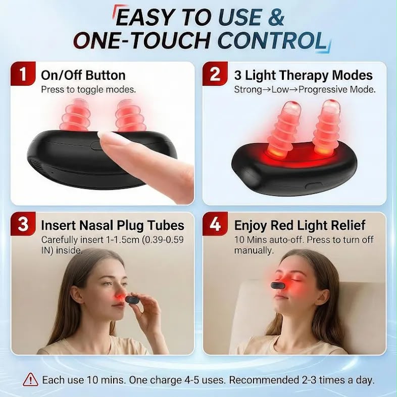 🌟 Red Light Nasal Therapy Device