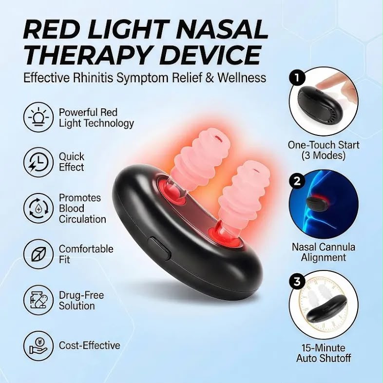 🌟 Red Light Nasal Therapy Device